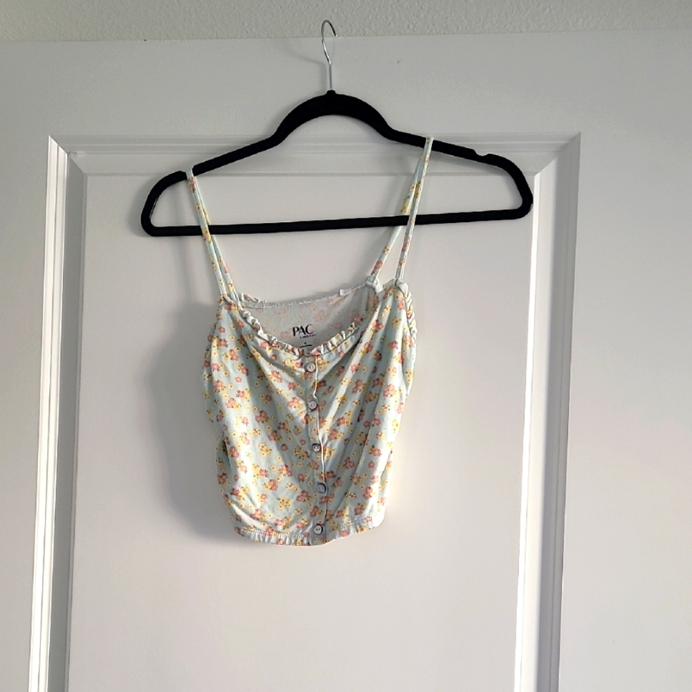 Women's Floral Cream Top